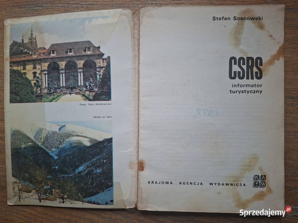 CSRS Informator turystyczny SSosnowski KAW Kraków