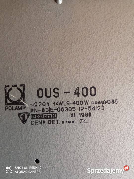 Oprawa lampy ulicznej NOWA POLAMP OUS400 Biznes i Przemysł kujawsko-pomorskie Żnin