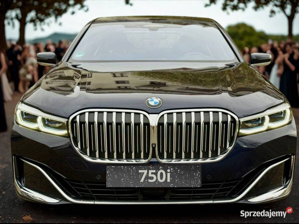 BMW 750i xDrive Auto do Ślubu Transfery VIP Olsztyn wynajem auta