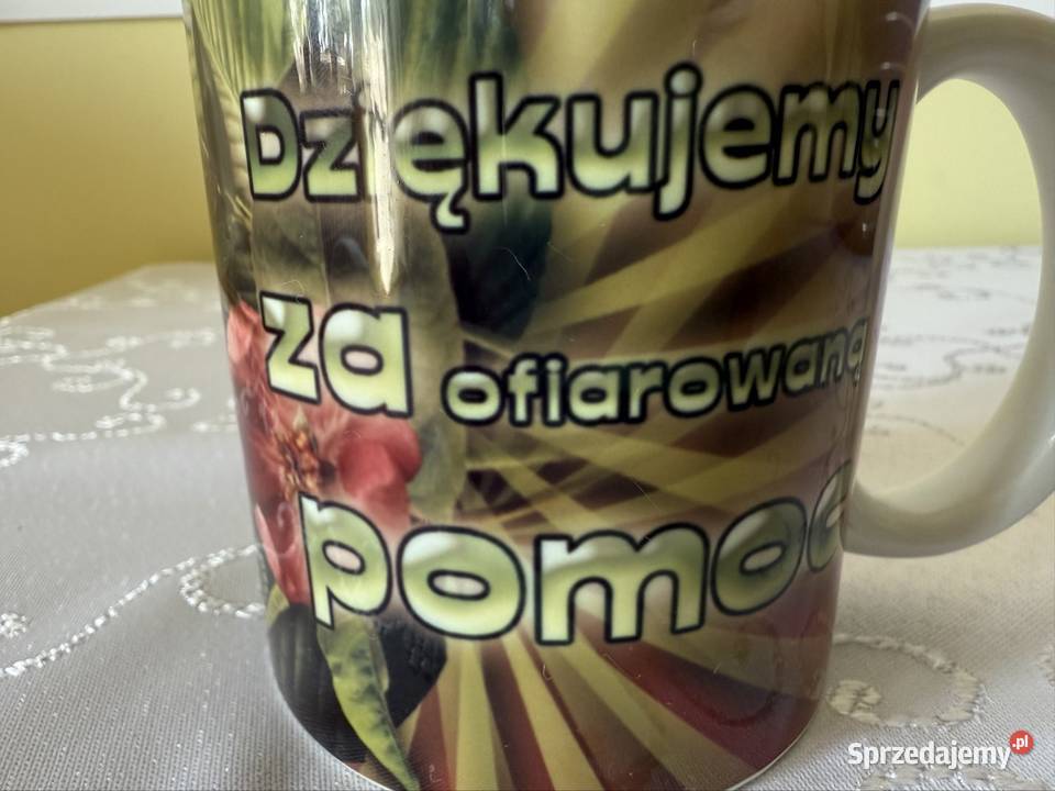 Kubek Z Motywem Niemowlaka z Napisem Dziękujemy Kubki śląskie