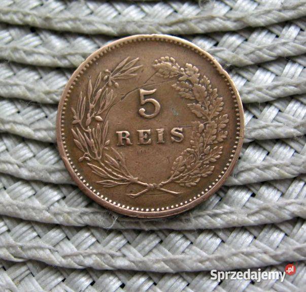 Portugalia 5 Reis 1893r wielkopolskie Kalisz sprzedam