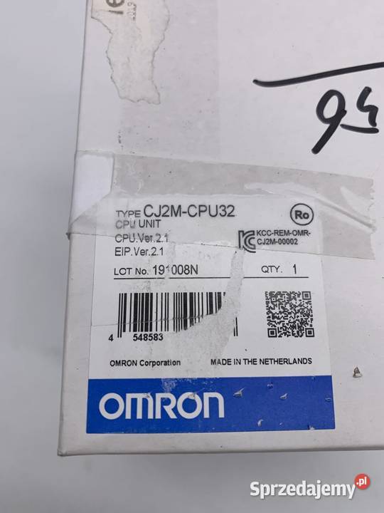 Omron CJ2MCPU32 CPU Unit Warszawa