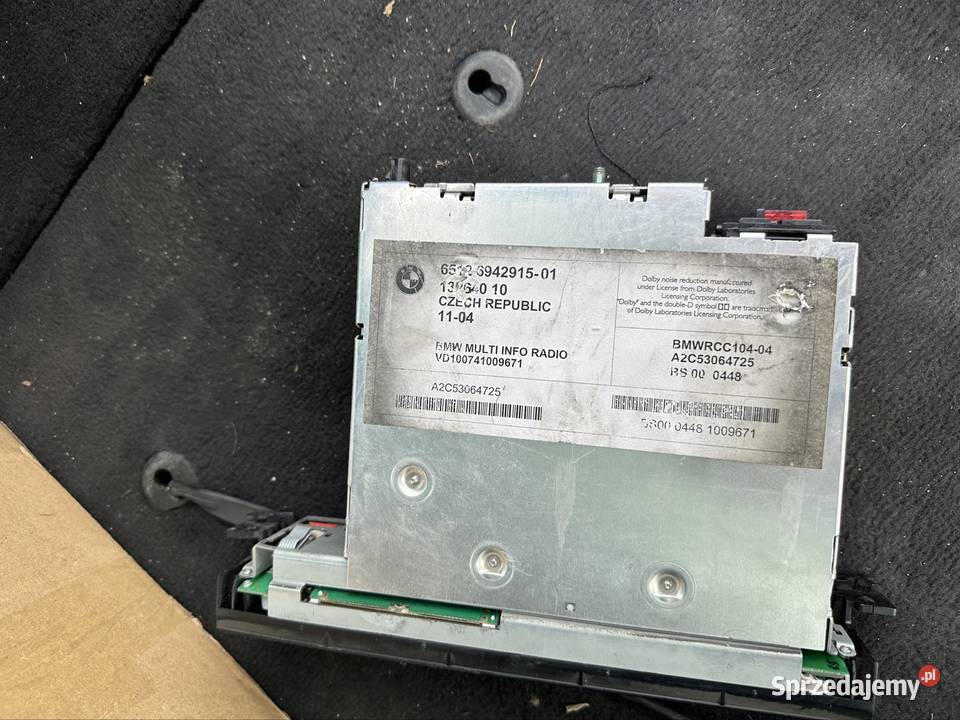 Radio BMW e46 Navigation system led białe Międzyrzec Podlaski