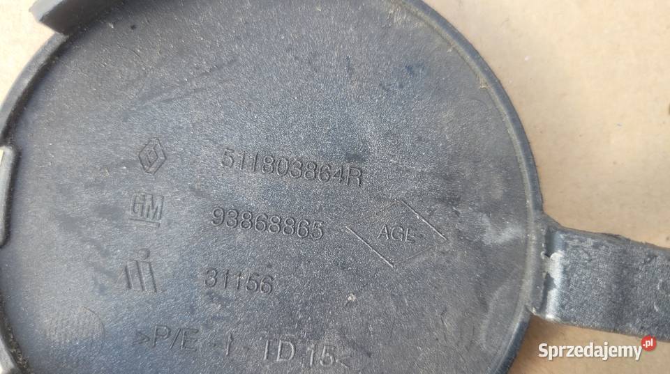 RENAULT TRAFIC III ZAŚLEPKA HAKA ZDERZAKA PRZÓD Ruda Śląska