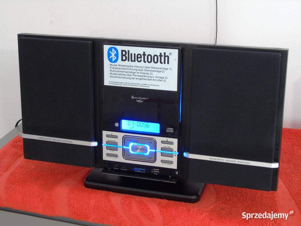 Zestaw audio Soundmaster BT USBSD mp3 radio AUX Elektronika Jasło