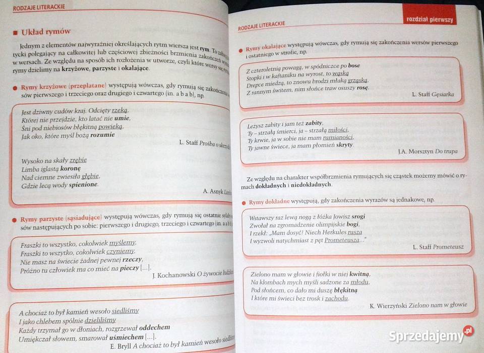 analizować i interpretować wiersze Grażyna sprzedam