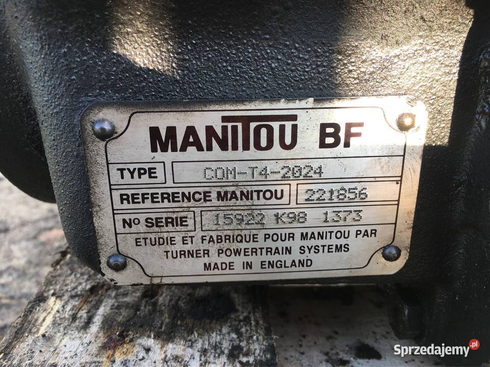 Skrzynia biegów Manitou Bf Typ Com T4 2024 Chwałkowo