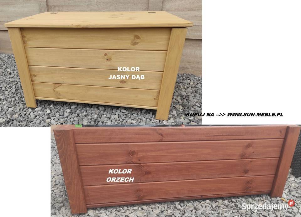 Ławka z Pojemnikiem drewniana 90x50x40 KOLOR lubelskie Lublin sprzedam
