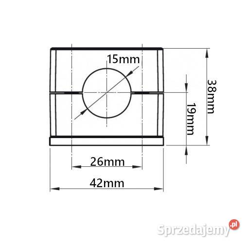 5x OBEJMA POJEDYNCZA 15mm MOCOWANIE PRZEWODÓW kujawsko-pomorskie