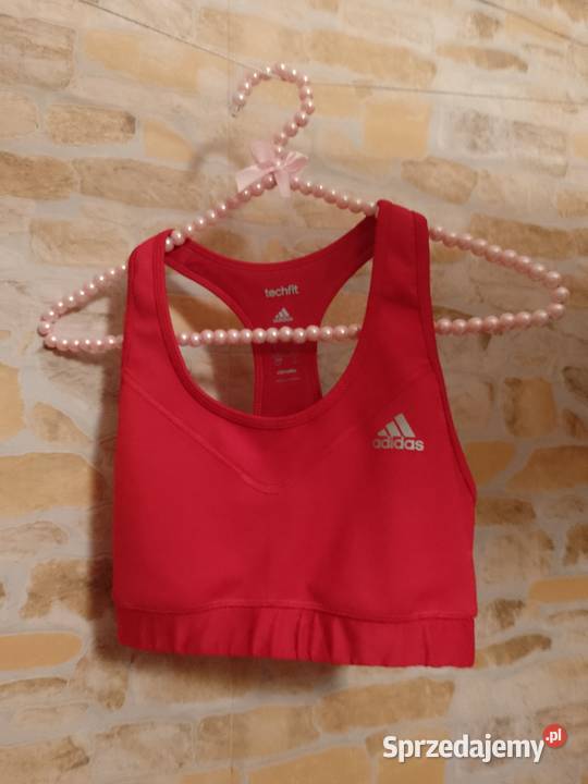 3638 SM ADIDAS Czerwony top fitness bokserka Kraków