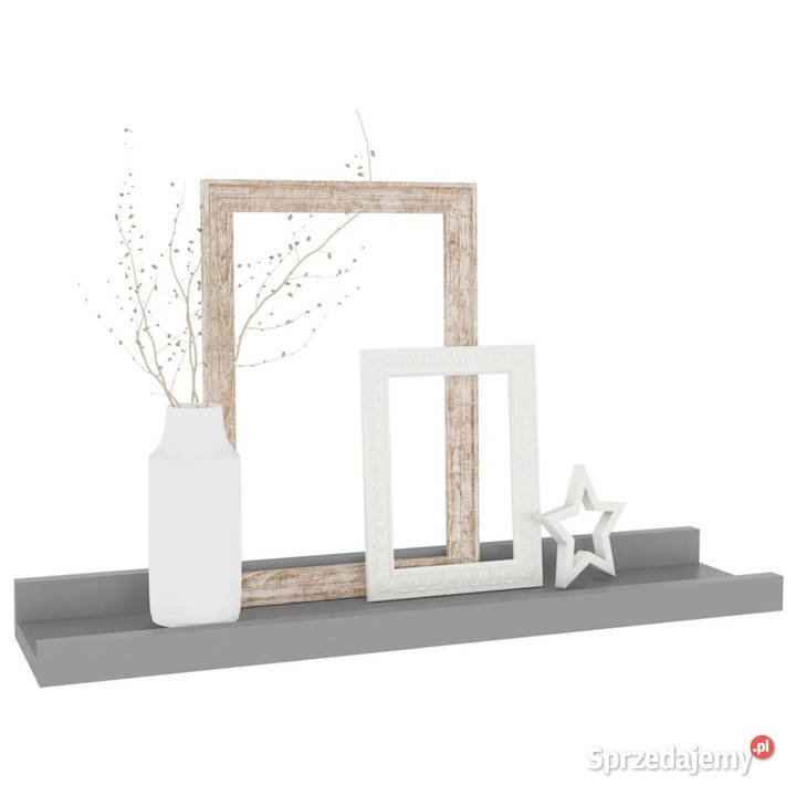 Półki ścienne 4 szare 40x9x3 WM326674 Półki Warszawa