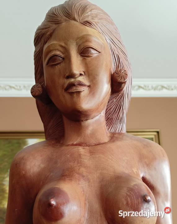 Rzeźba figura akt drewniana Rzeszów