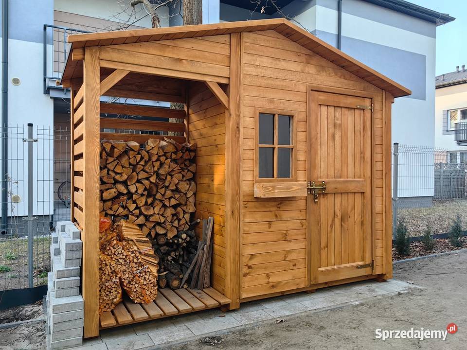 Drewutnia 114 x 11m domek 2 x 11m z dach Kalety