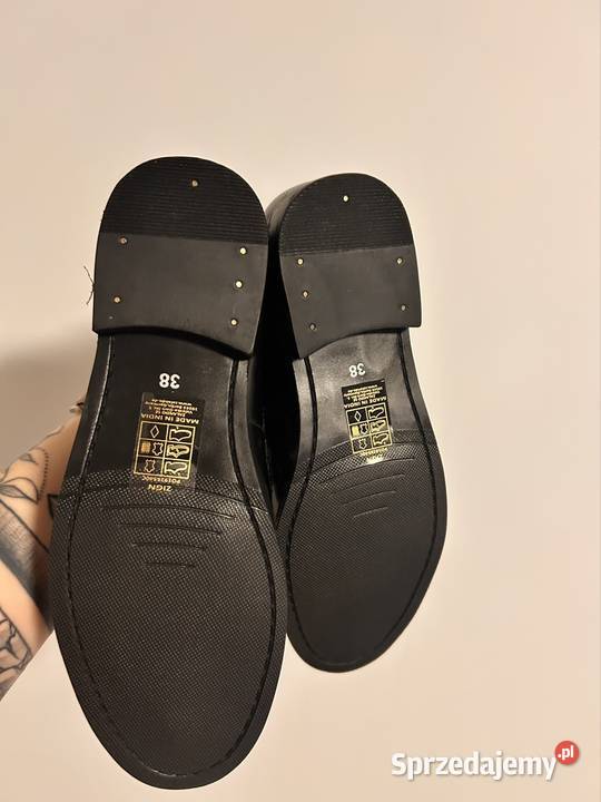 Mokasyny zing czarny Krępa