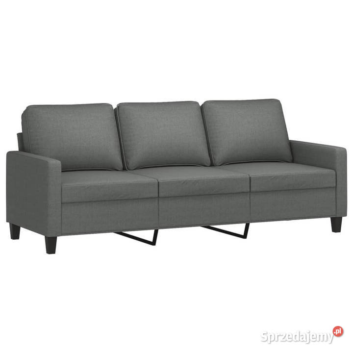 Sofa 3osobowa ciemnoszara 180 tapicerowana sprzedam