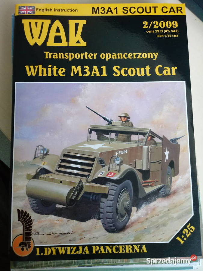 WAK 22009 Transporter White M3A1 Scout Car Rzeszów