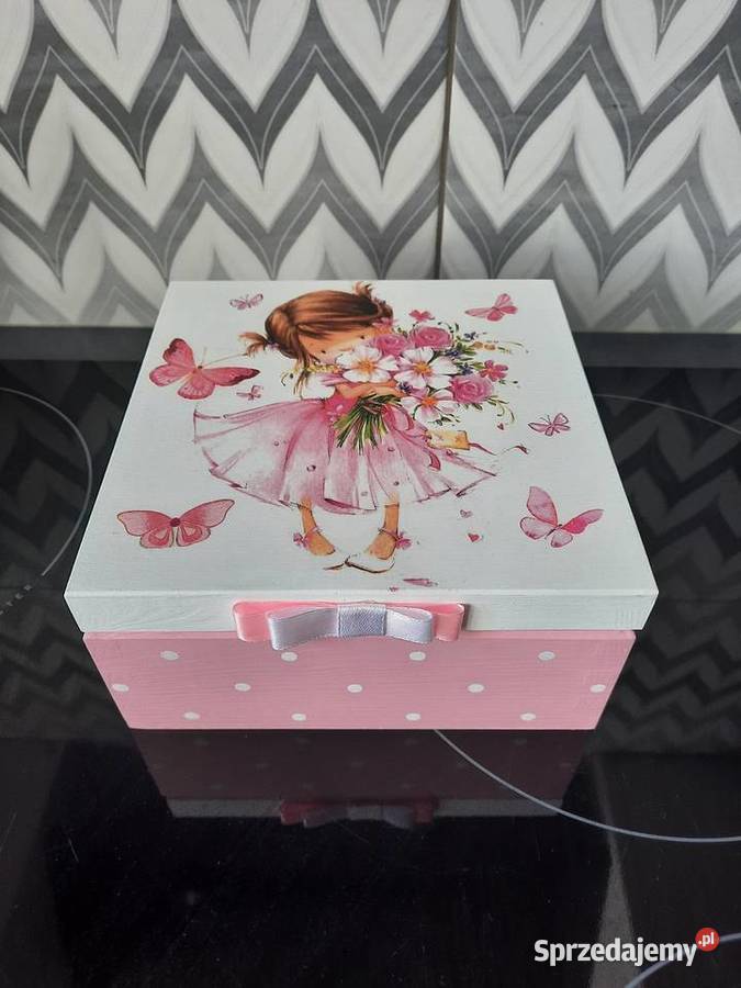 Szkatułka dziewczynki z imieniem handmade opolskie Kędzierzyn-Koźle