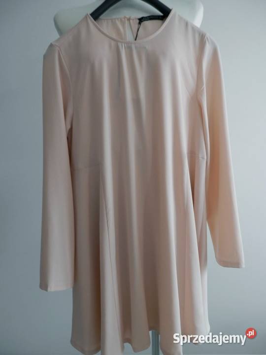 Sukienka Zara Trapezowa Wizytowa Koktajlowa Łomża