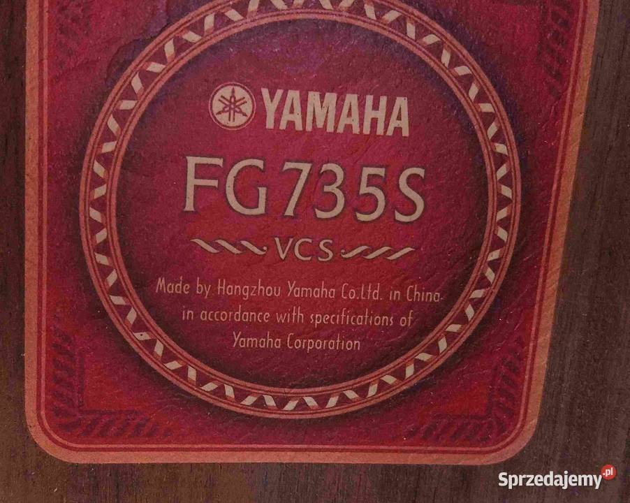Gitara akustyczna Yamaha FG735S Nowa Tuszyn
