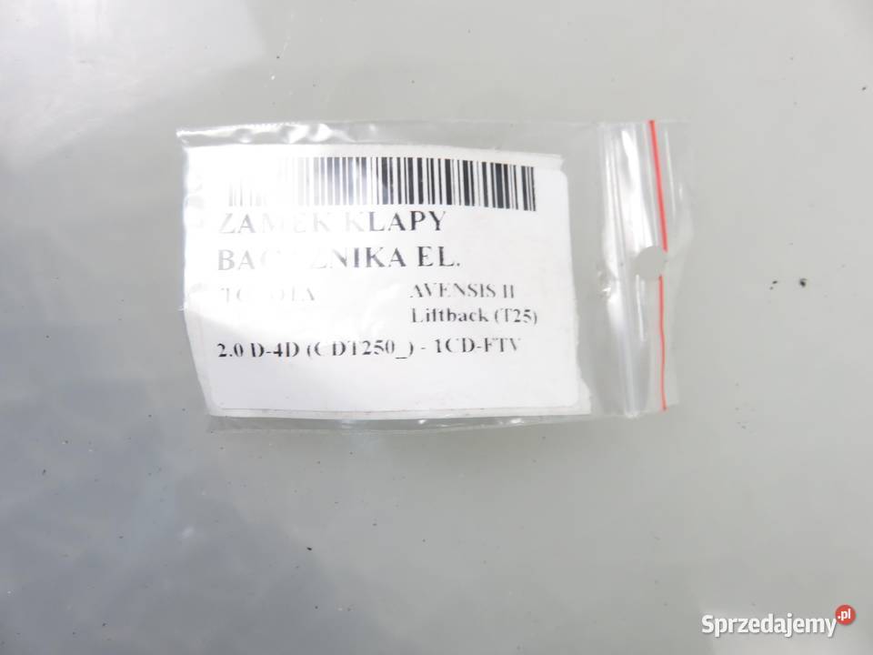ZAMEK KLAPY TOYOTA AVENSIS II Liftback T25 osobowe