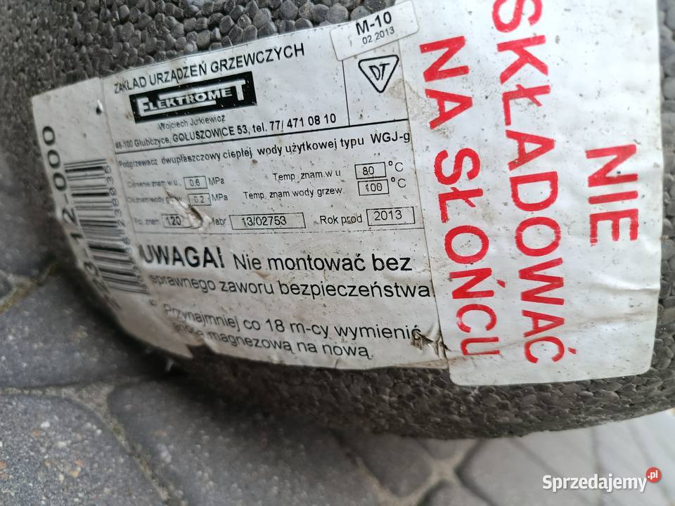 terma z grzałką elektryczną Elektromet Bojler Warszawa