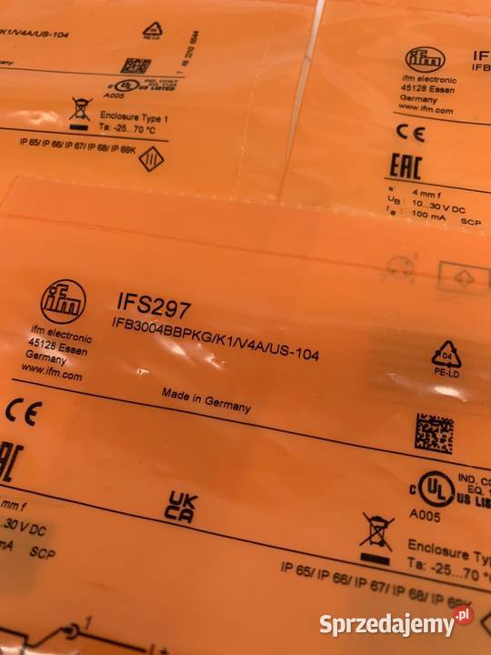IFM IFS297 Inductive sensor mazowieckie Warszawa sprzedam