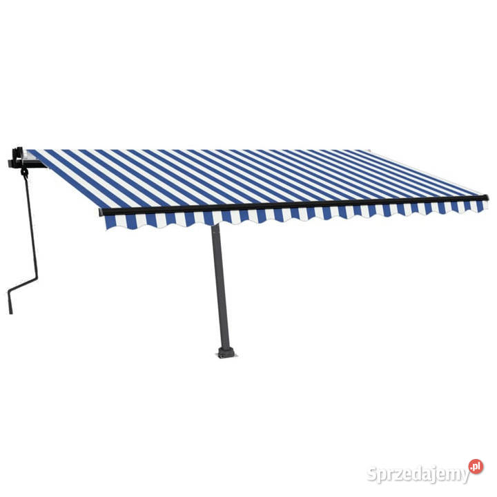 Ręcznie zwijana markiza z LED 450x350