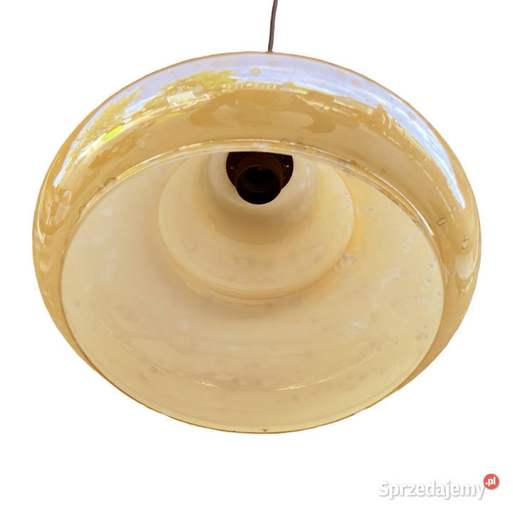 Szklana opalizująca lampa wisząca Narva Leuchen mazowieckie Warszawa