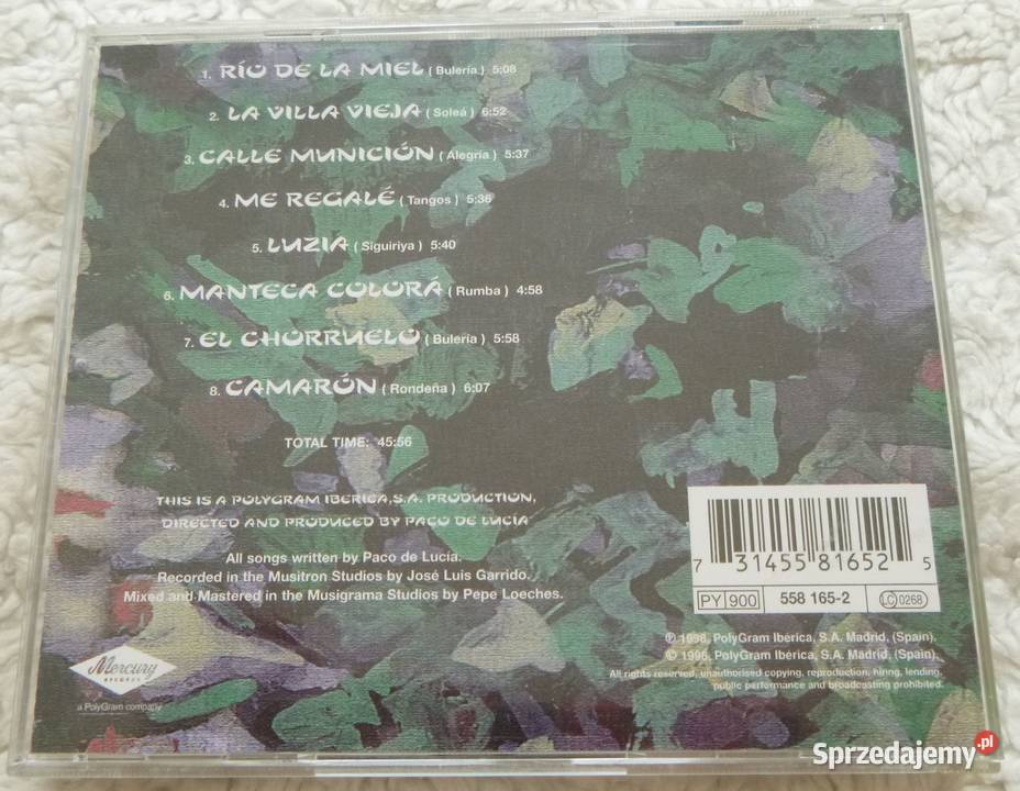 Płyta CD Paco de Lucia Luzia CD