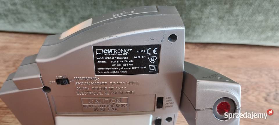 Godzina na suficie Radiobudzik Clatronic MRC 547 Wąbrzeźno