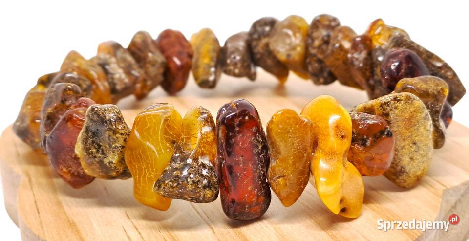 Bransoletka BURSZTYN bałtycki bryłki cytryna Warszawa sprzedam