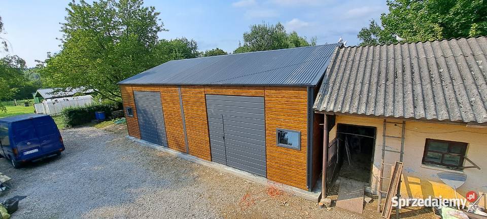 GP63 Garaż Blaszany Drewnopodobny Garaże Kolno
