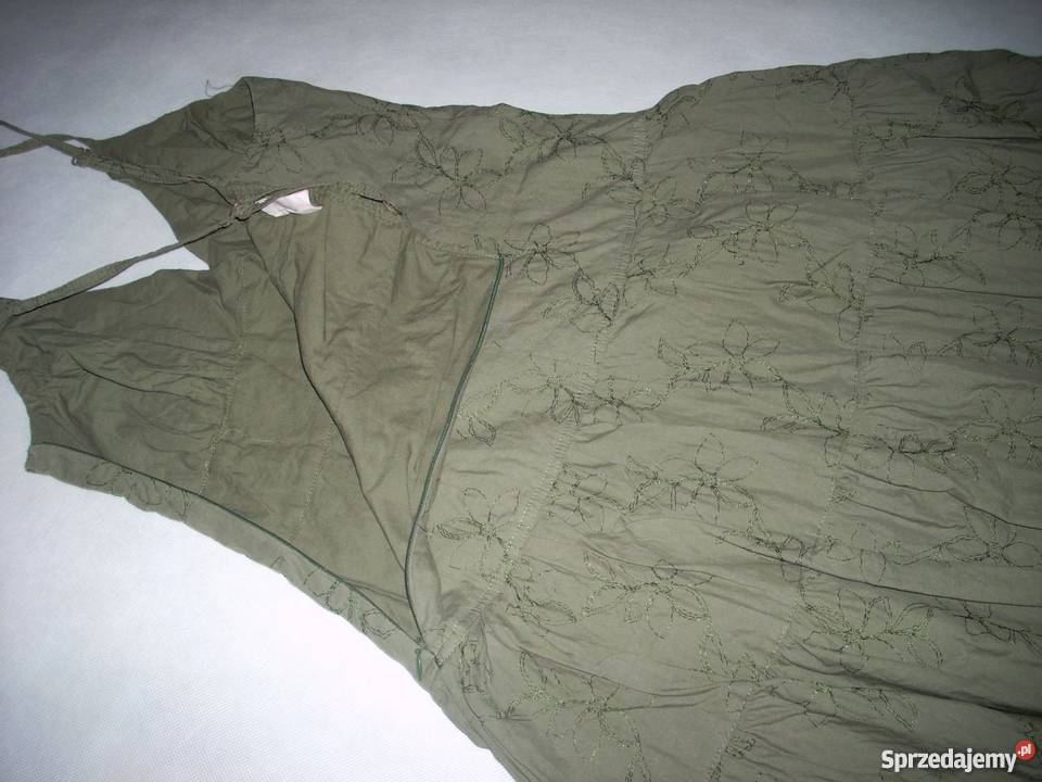 Inwear SUKIENKA hafty falbany khakiJ NOWA 36 S Spódnice i sukienki Nowy Sącz