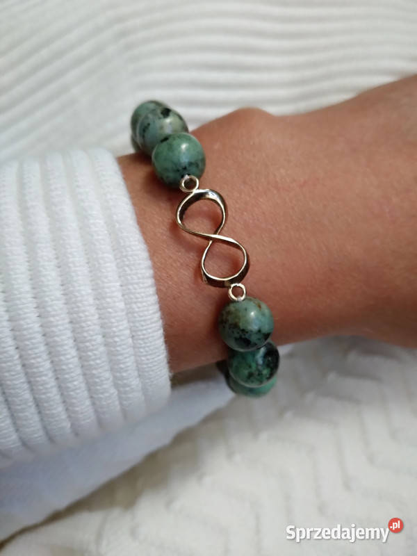 Bransoletka damska Turkus 10mm z symbolem świętokrzyskie Kielce sprzedam