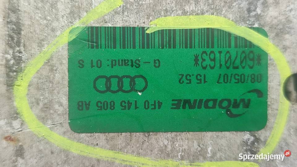27CHŁODNICA POWIETRZA INTERCOOLER AUDI A6 C6 sprzedam