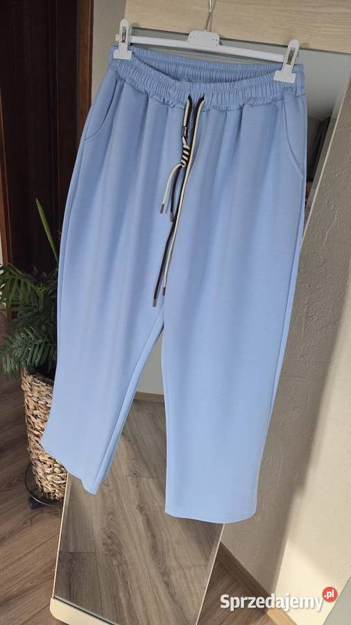 Nowe spodnie dresowe jasnoniebieskie duże Pleszew sprzedam