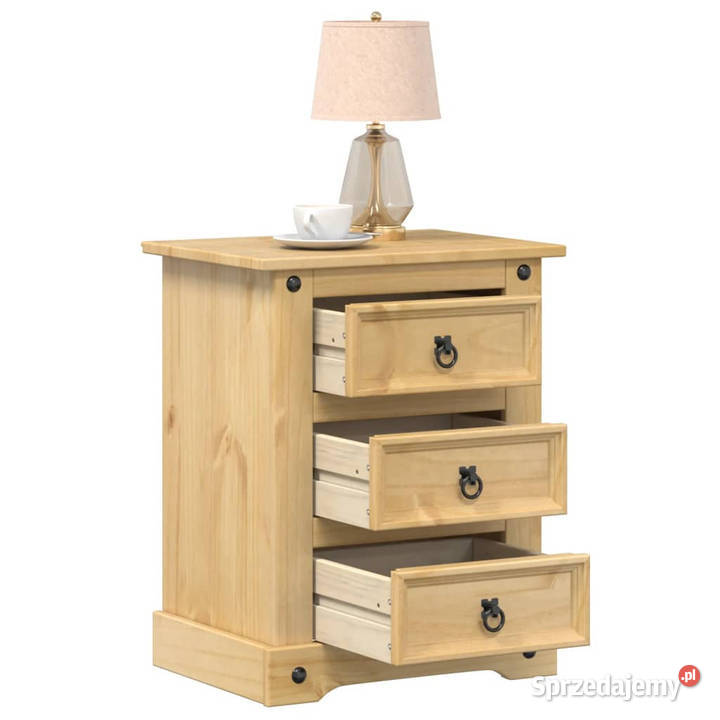 Szafka nocna Corona 53x39x66 lite drewno sosnowe Warszawa