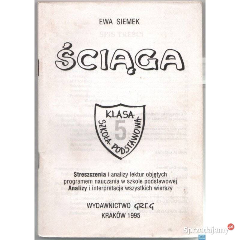 Ściąga Klasa 5 Szkoła Podstawowa Siemek Ewa kompendium, repetytorium, opracowanie Siedlce