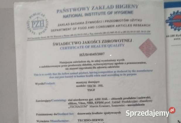 Nalewarka zakręcarka płuczka triblock TECHNO Stary Sącz