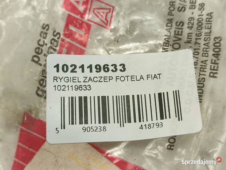 RYGIEL ZACZEP FOTELA FIAT PALIO 19972011 NOWY Pióra wycieraczek sprzedam