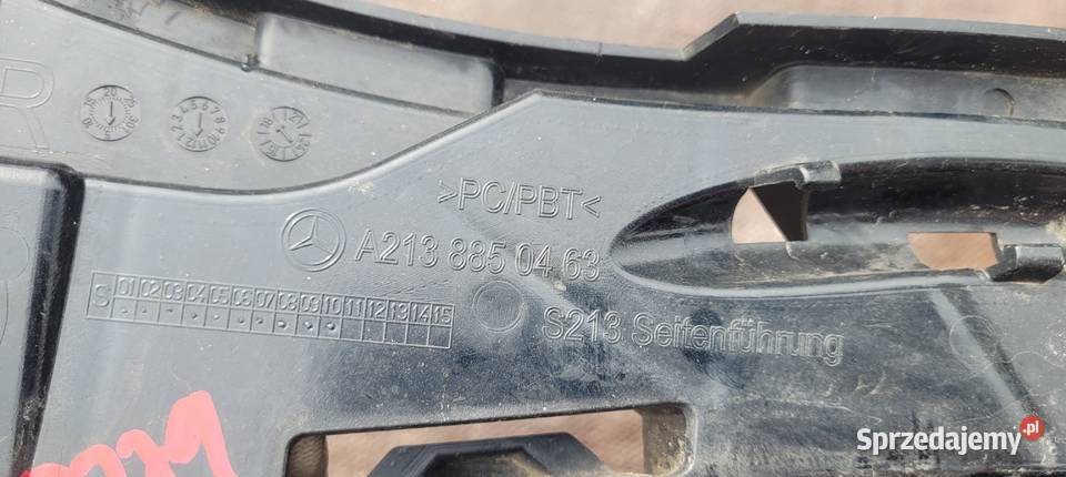 MERCEDES W213 ŚLIZG ZDERZAKA PRAWY TYŁ Ruda Śląska