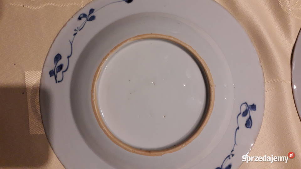 dwa stare chińskie talerze Porcelana i szkło Szczecin