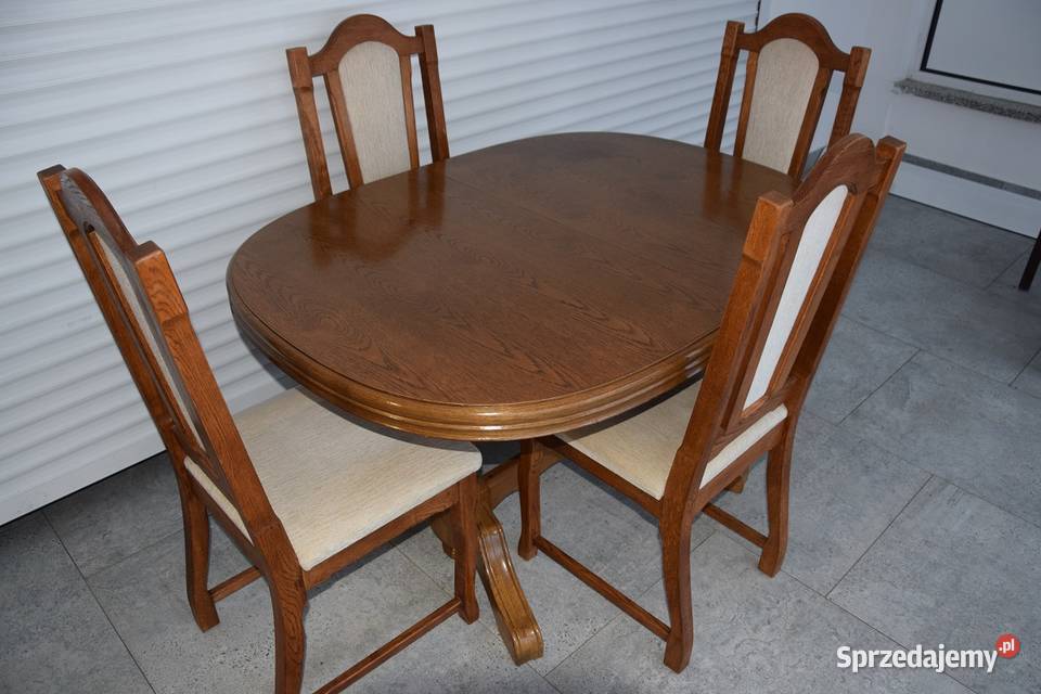 stół rozkładany i 4 krzesła super stan Olsztyn sprzedam