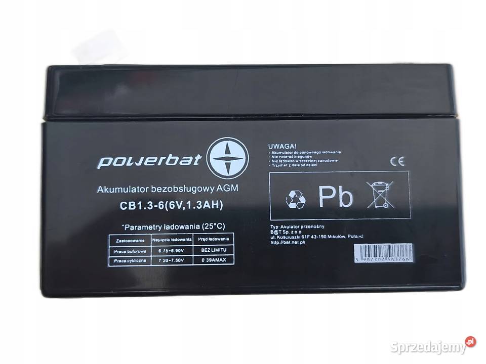 PowerBat CB 13 6 6V 13Ah Akumulatory dolnośląskie Jelcz-Laskowice