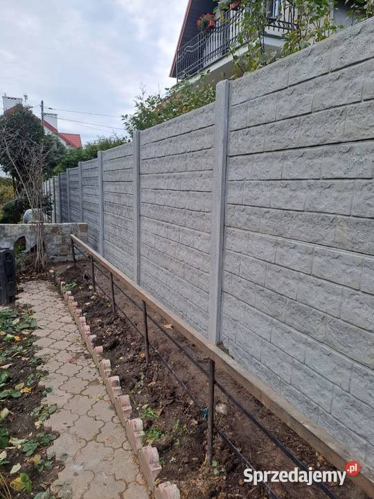 Ogrodzenia betonowe Montaż Transport Ogrodzenia i bramy Bielawa