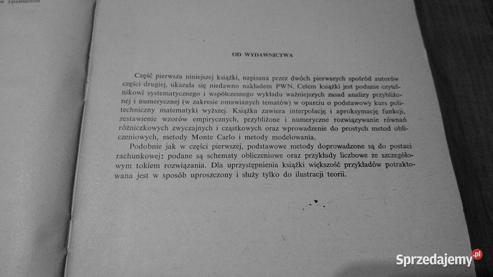 Metody numeryczne 2 Demidowicz Maron pomorskie Gdańsk