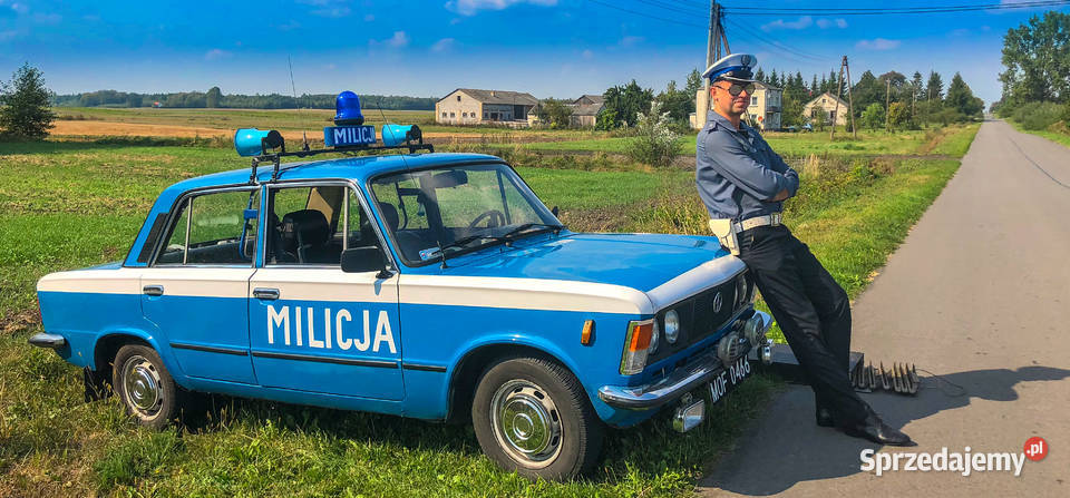 FSO Fiat 125p radiowóz MO MILICJA benzyna Józefów Roztoczański sprzedam