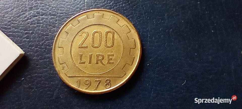 Stare monety 200 lir 1978 Włochy Lesko