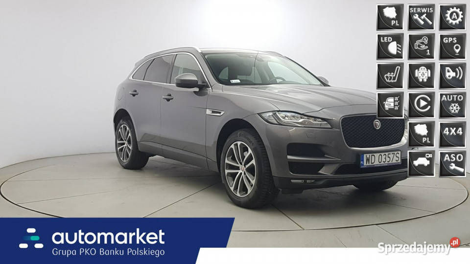 Jaguar FPACE 20 i4D AWD Portfolio Z Polskiego Rok produkcji 2018 Jaguar Warszawa