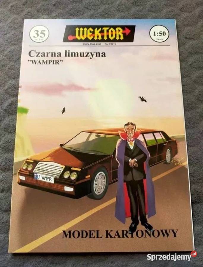 Model kartonowy WEKTOR Czarna Limuzyna 150 Przemyśl